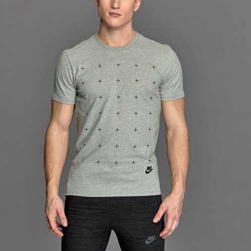Nike Sportswear Matte Silicon Futura Tee Dark Grey Heather / Black for Men